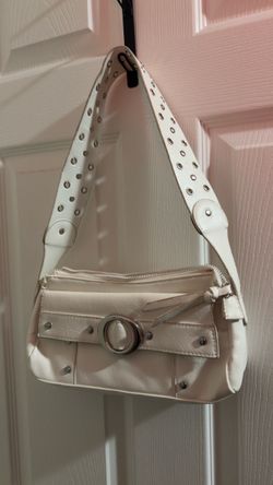 White studded shoulder back