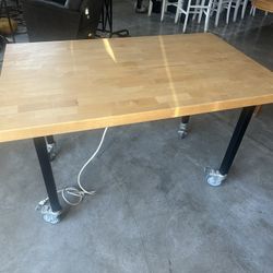 Global Industrial Hardwood Work Table
