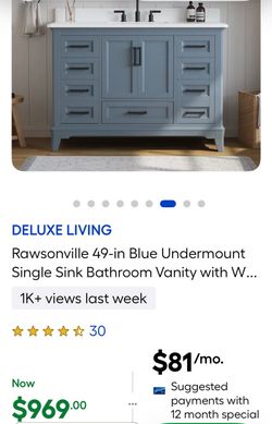 Vanity with top 48 inch