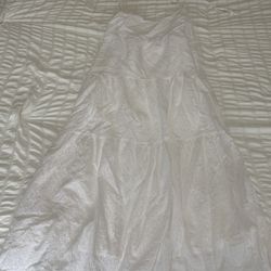 Flowy White Long Dress, Long, Black Dress,