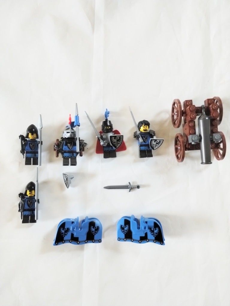 Lego Black Falcon Knight Minifigures Lot of 5