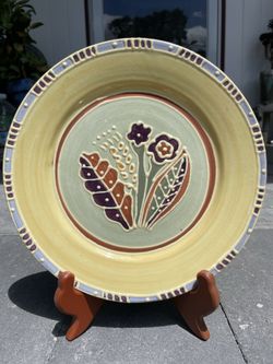 New 6 Hand Painted Plates $25