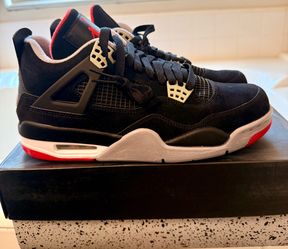 Air Jordan 4 Retro 'Bred' black cement (2012) Men's Size 9 BRAND NEW Sneakers
