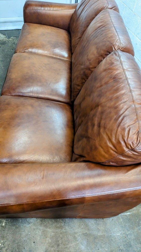 Robinson & Robinson Top Grain Leather Sofa Couch for Sale in Des Plaines, IL OfferUp