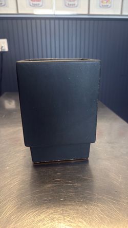 Black Square Ceramic Vase or Planter
