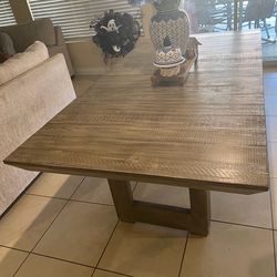 Dining room table for 6 to 8 people.