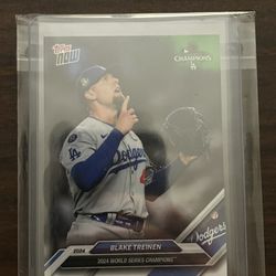 Dodgers Blake Treinen World Series Baseball Card