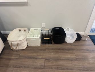 7-Piece Storage Basket & Bin Set – Mixed