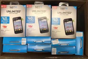 40 boxes of Net10 LG Optimus Fuel Android brand new in box