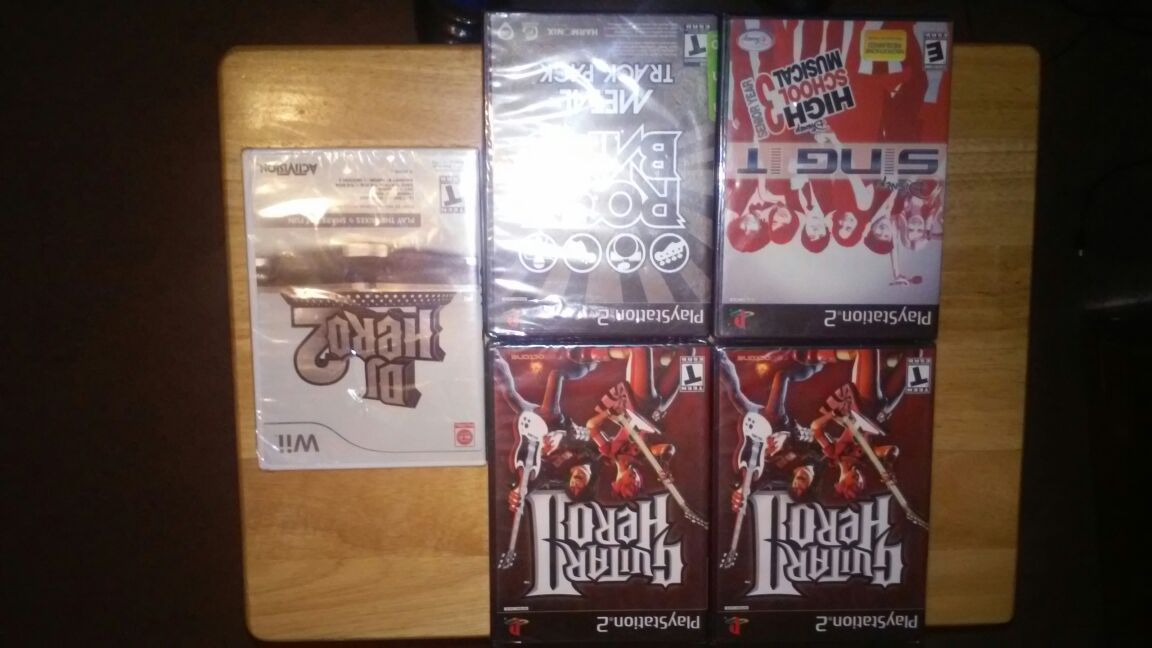PS2 games and wii game