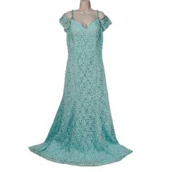 Morilee Bridesmaids Lace Beading Zipper Back Dress Style#21531 Mint Size 16