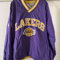 Vintage 90s Champion Lakers Windbreaker Sweater