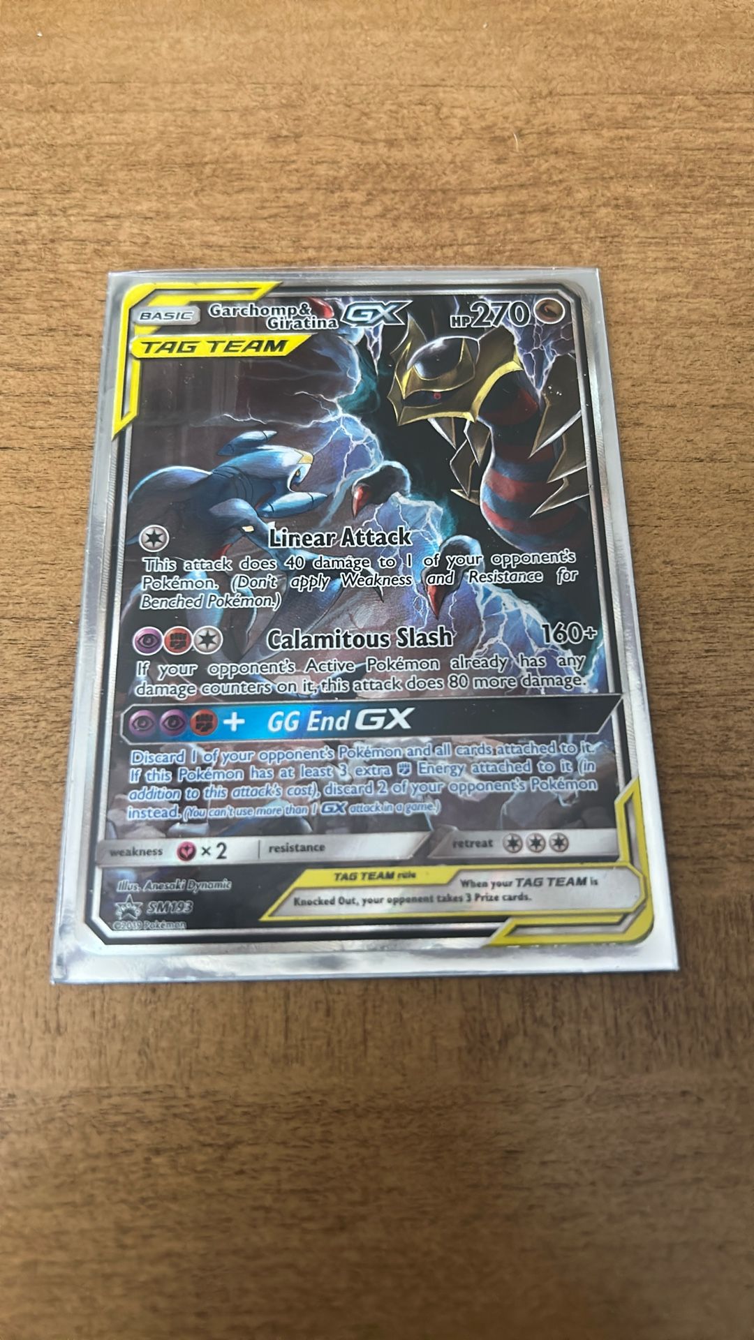 Pokemon TCG Garchomp and Giratina GX Full Art Tag Team PromoÂ