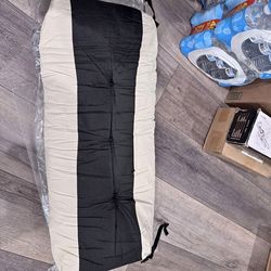 Outdoor Bench Cushion, Blue Shredded Memory Foam, Waterproof patio furniture cushion Fade Resistant