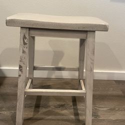 Bar Stools White Washed