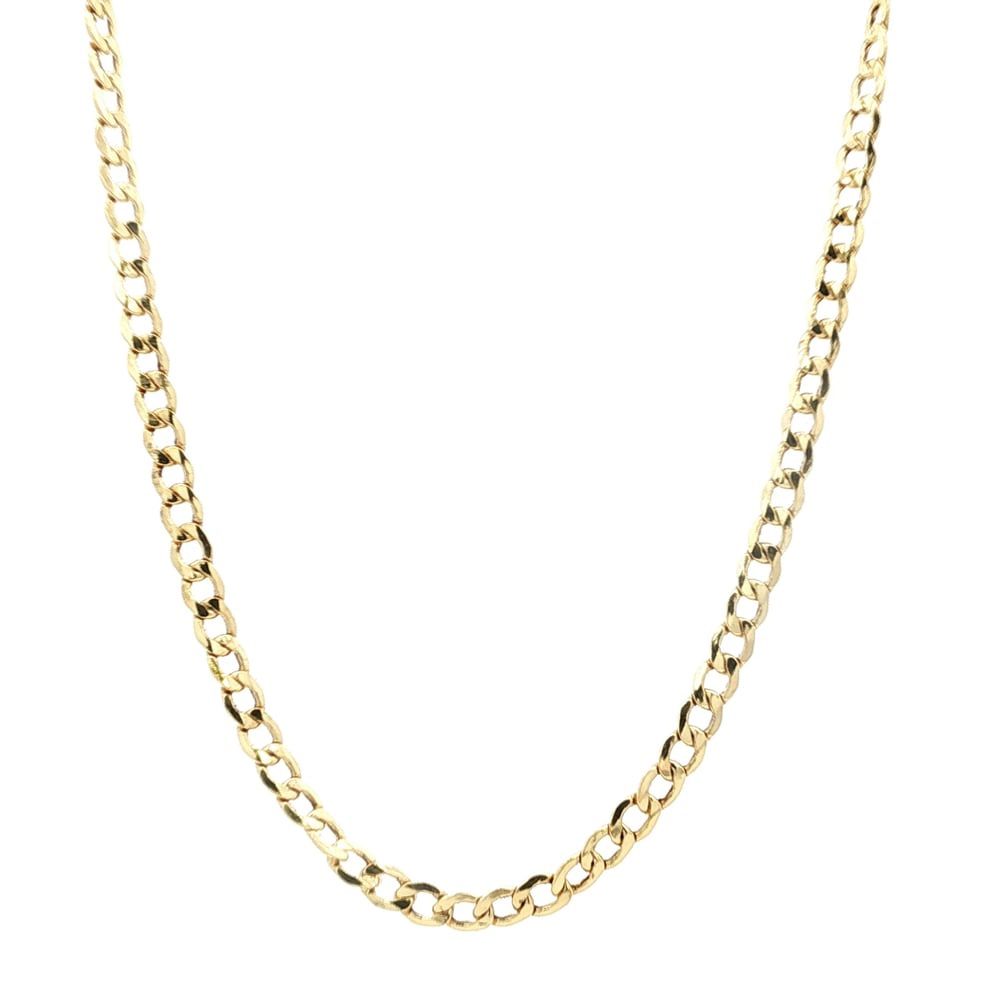 10k Yellow Gold 20” Curb Link Necklace 3.6 Grams 11055258