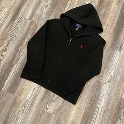 Polo Ralph Lauren Black Zip Up Hoodie