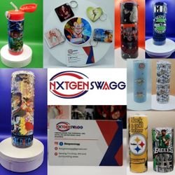 Custom Tumblers, Coasters, Key Chains And Many More Items