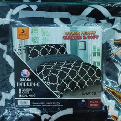 Osaka Brand Duvet Cover 3-Piece Set (Size: King)