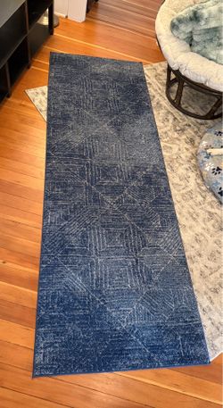 Pair of Blue Runner Rugs