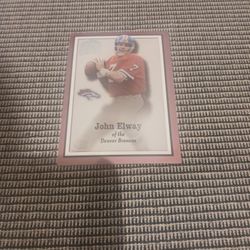 John Elway, 2000 Fleer Greats of the Game, #50, Denver Broncos,