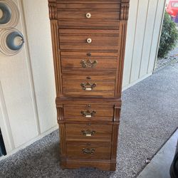 Vintage Dixie Solid Wood Drawer Chest – Made in USA