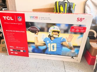 Brand new TLC NFL 58 inch tv 4k ultra hd resolution