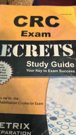 Vocational rehabilitation, counseling textbooks, and CRC study guide