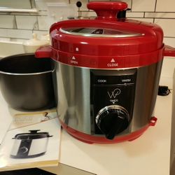 Mother's Day gift... NEW AND SHINY! Never Used, WOLFGANG PUCK 5-QUART RAPID PRESSURE COOKER