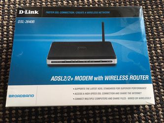 D-Link DSL-2640B ADSL2/2+ Modem with Wireless Router