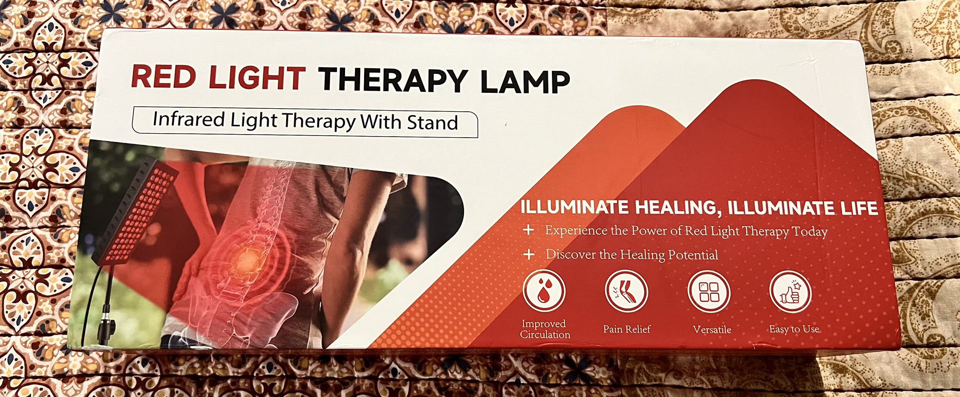 $45-red Light Therapy Lamp With Stand