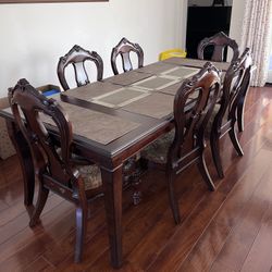 Dining Table + 6 Matching Chairs