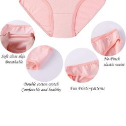Girls' Soft Cotton Underwear Cool Breathable Comfort Panty 3-Pack Size 16