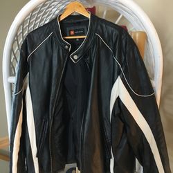 Leather Jacket - Motorcycle Look