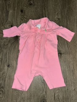 Ralph Lauren Pink One Piece Outfit Size Newborn