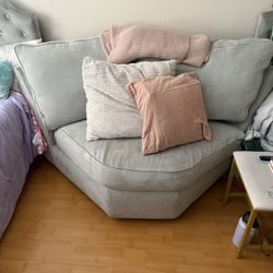 Corner Couch Light Green