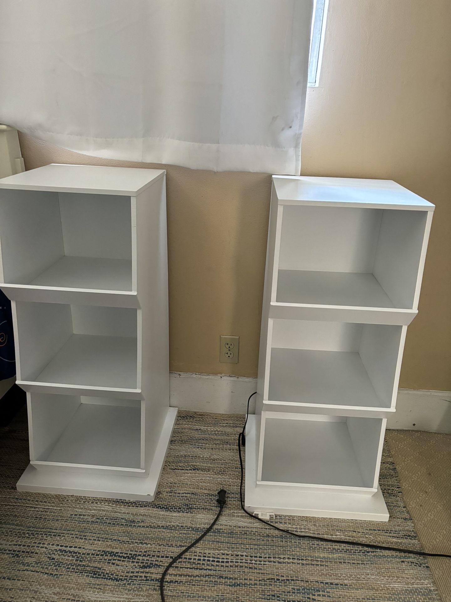 Two White Shelves