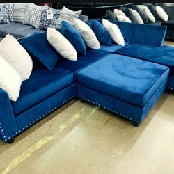 Cindy Blue Velvet Reversible Sectional
Happy Homes, Couch & living room set & sofa 899