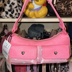 Juicy Couture Pink Denim Shoulder Bag