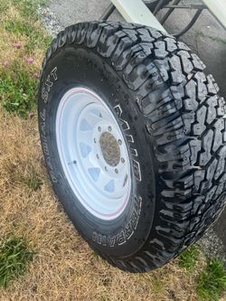 8 lug spare wheel and tire (studded)