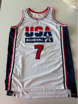 Larry Bird #7 USA Basketball Jersey – Size Medium