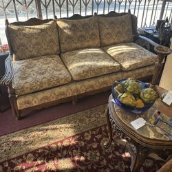 🌟 Rare Vintage 1930s Sofa & Armchair Set –