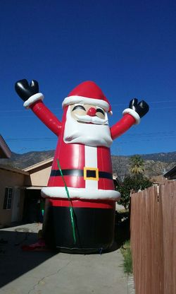 Inflatable Santa Claus and Christmas tree!!