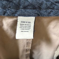Men’s tan W33 L32 casual pants