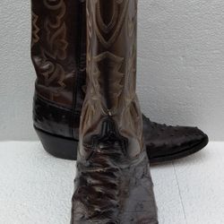 Lucchese Men's Ostrich Boots Size 10
