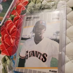 Jose Uribe Fleer Error Score Error Baseball Cards 