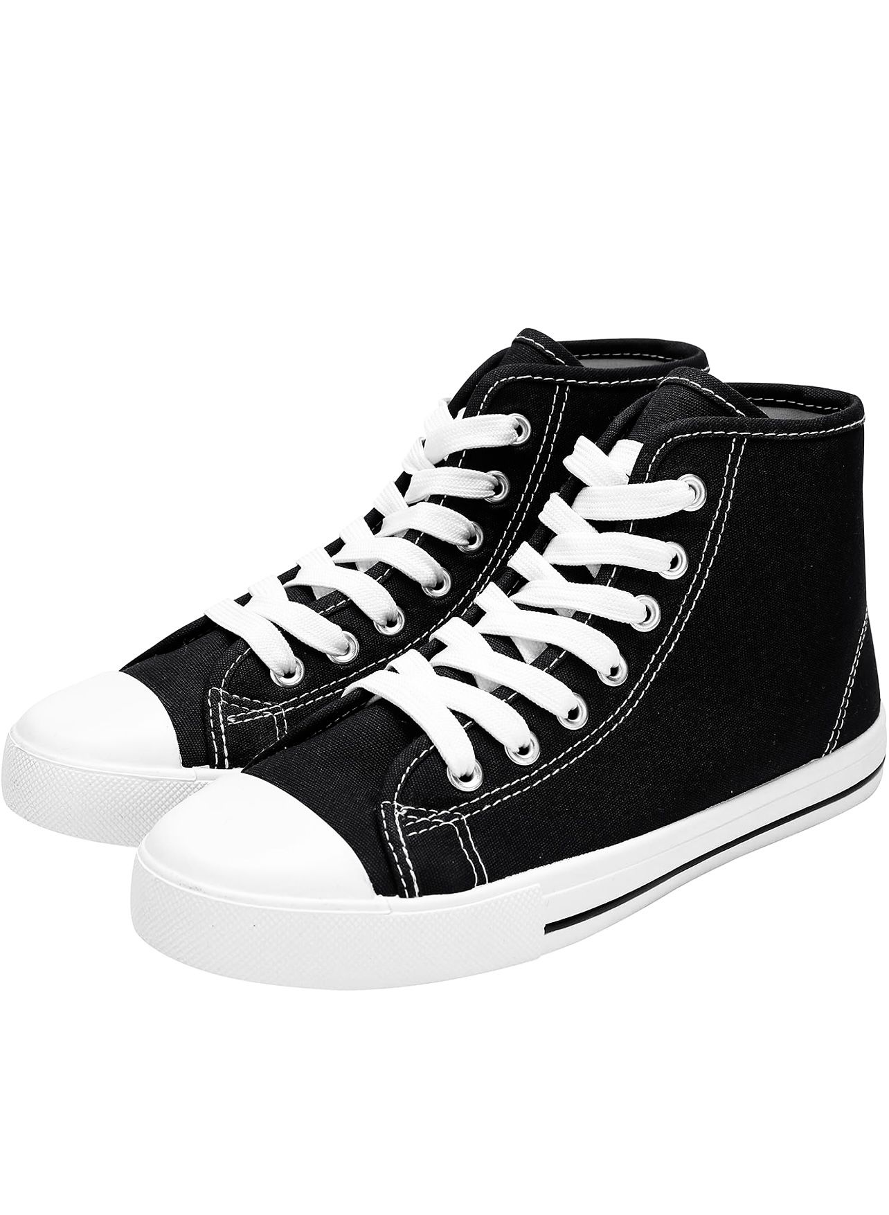 🔥JOSINY Women's Canvas Shoes High Top Fashion Colorful Sneaker Lace- Up Classi Casual Walking Shoes