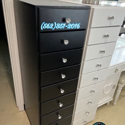 Black Jumbo Paulina Dresser Diamond Drawers Comoda 