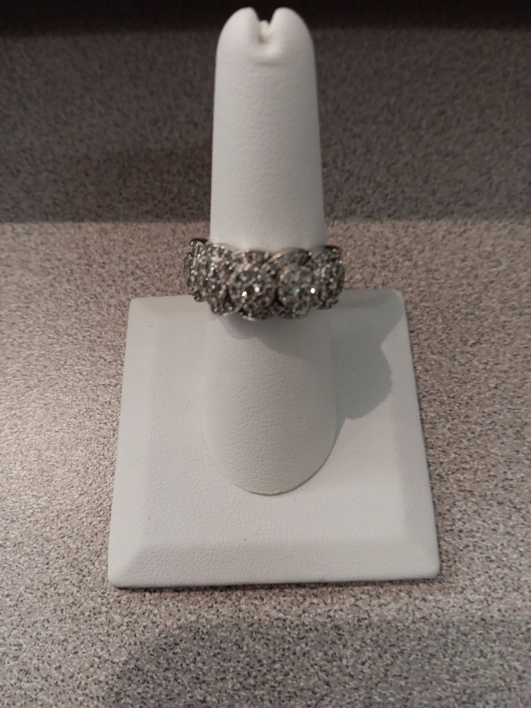 Diamond Flower Ring