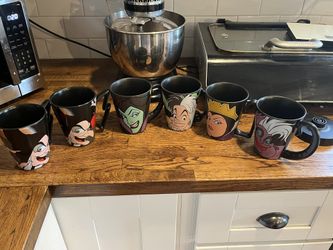 $10 Each, Disney female Villian Coffee Mugs